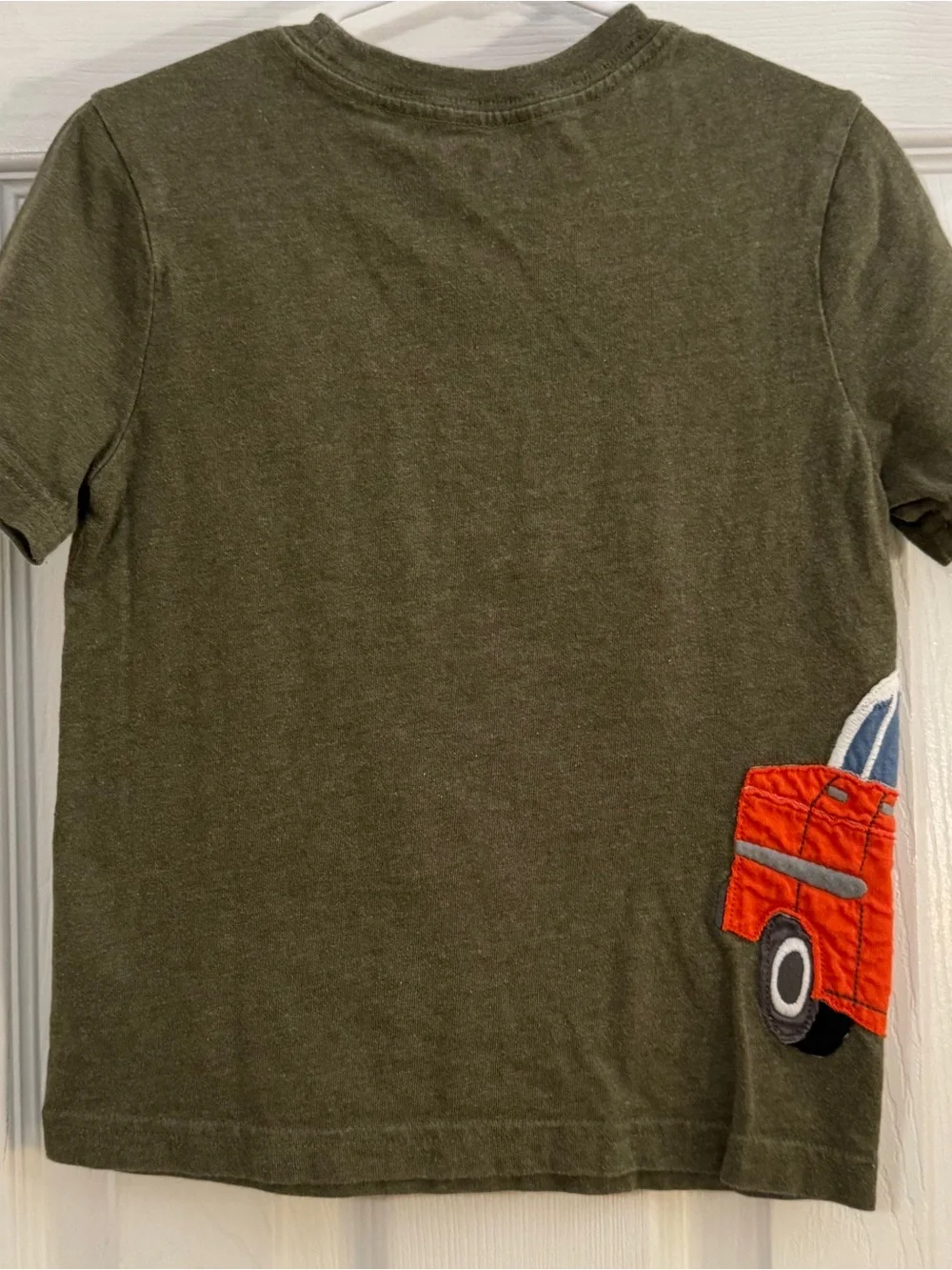 Gymboree Boy Short Sleeve Tee with Red Car Appliqué